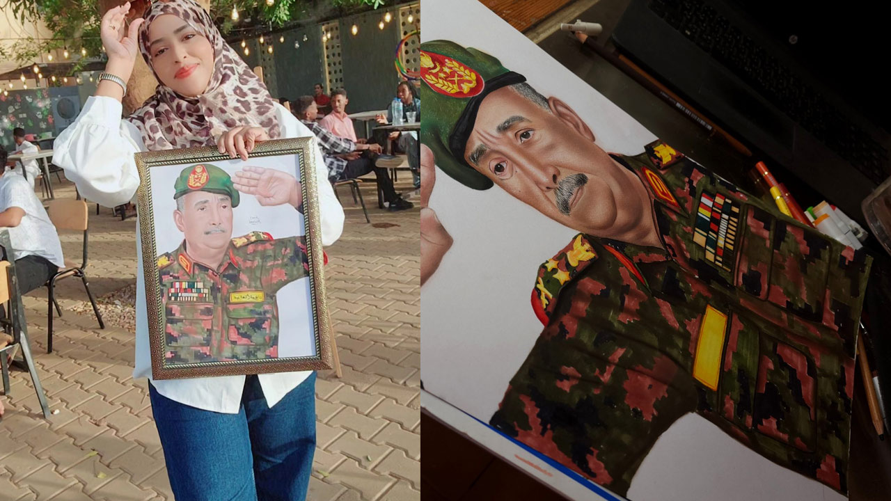 أريج العبد لوحة البرهان